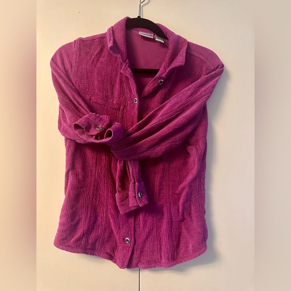 PINK TEXTURED “JACKET” SHIRT - Silk & Rayon